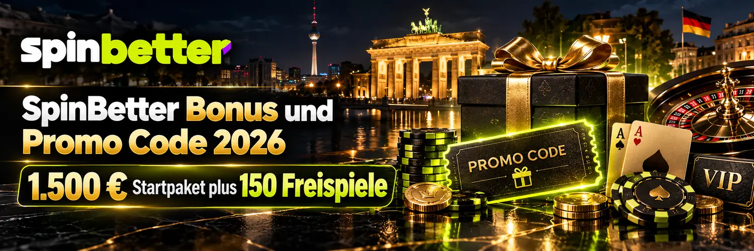 SpinBetter Bonus und Promo Code 2026: 1.500 € Startpaket plus 150 Freispiele